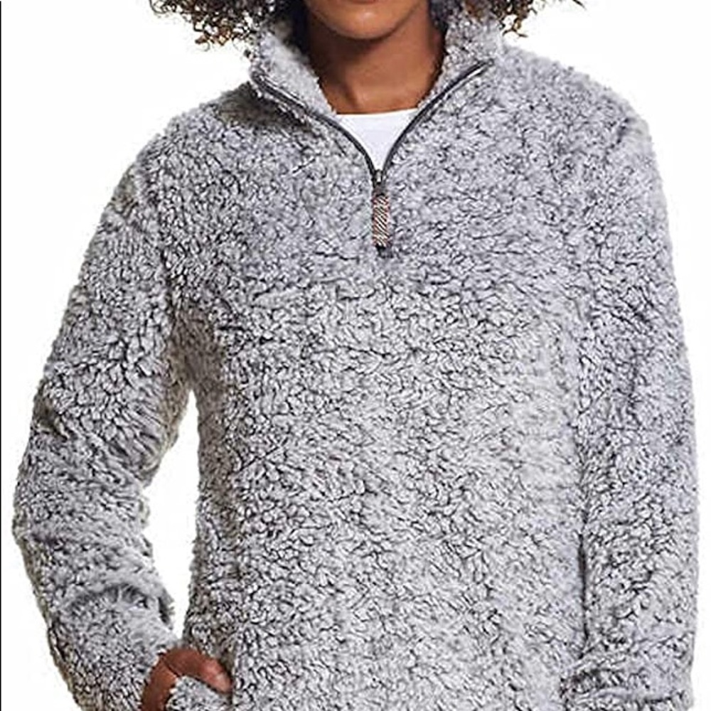 Weatherproof vintage fluffy jacket
